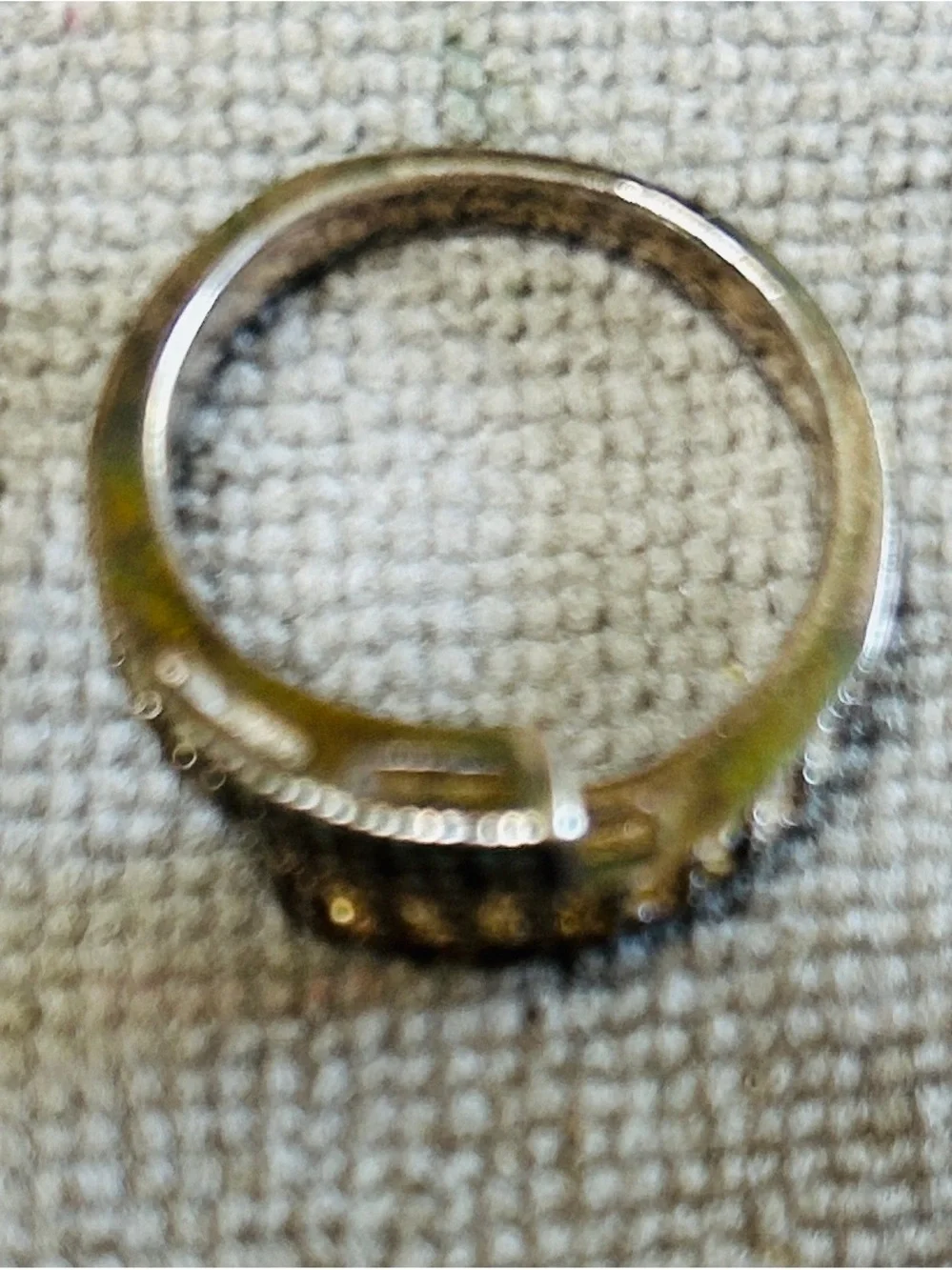 Ring, 925 sterling silver vintage art deco marcasite bypass ring.